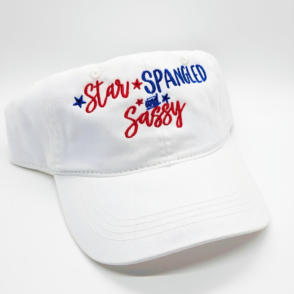 Star Spangled and Sassy Hat in White